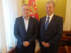 17 September 2019 The Chairman of the Committee on the Diaspora and Serbs in the Region Miodrag Linta and the President of Foundation “Mir Bozji”